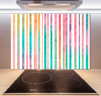 Panneau crédence cuisine Rayures arc-en-ciel