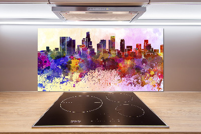 Panneau crédence cuisine Los Angeles en couleurs
