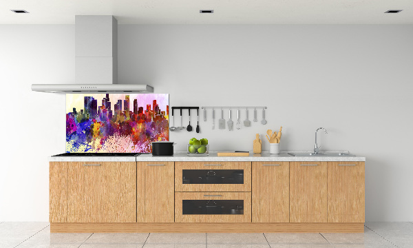 Panneau crédence cuisine Los Angeles en couleurs