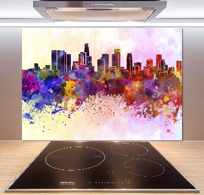 Panneau crédence cuisine Los Angeles en couleurs