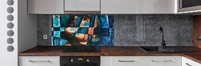 Panneau crédence cuisine Femme abstraite