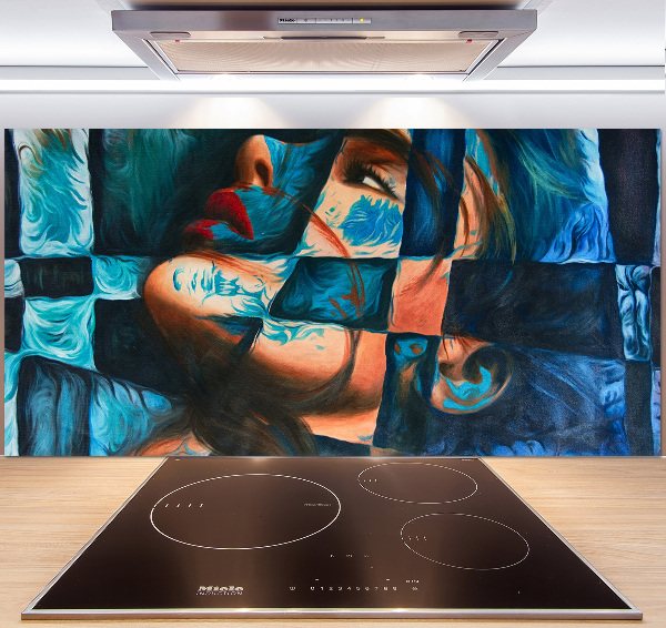 Panneau crédence cuisine Femme abstraite