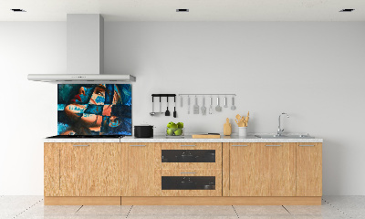 Panneau crédence cuisine Femme abstraite
