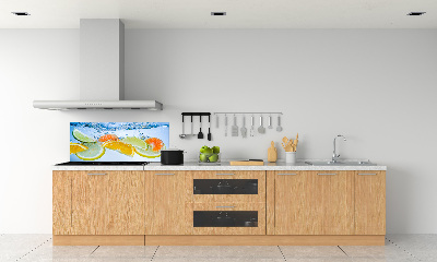 Panneau crédence cuisine Agrumes sous l'eau
