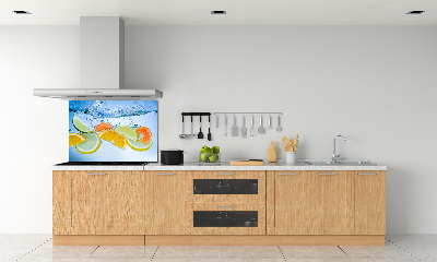 Panneau crédence cuisine Agrumes sous l'eau