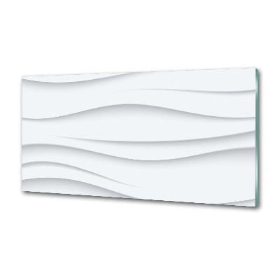 Crédence en verre avec motif Vagues abstraites