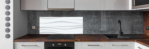 Crédence en verre avec motif Vagues abstraites