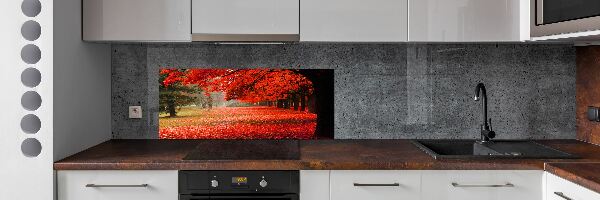 Panneau crédence cuisine Arbres en automne