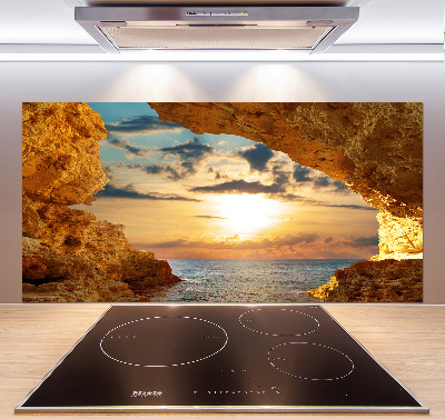 Panneaux muraux cuisine Grotte au bord de la mer