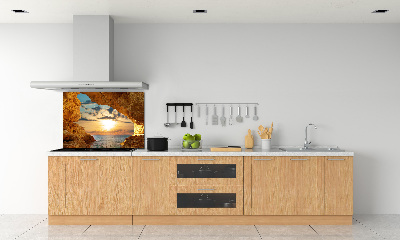 Panneaux muraux cuisine Grotte au bord de la mer