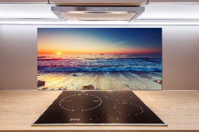 Panneaux muraux cuisine Lever de soleil sur la mer
