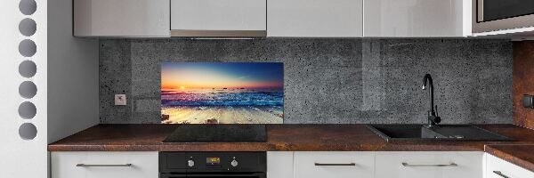 Panneaux muraux cuisine Lever de soleil sur la mer