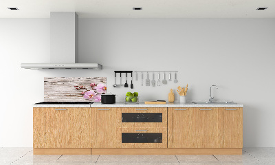 Crédence de cuisine Orchidée sur bois
