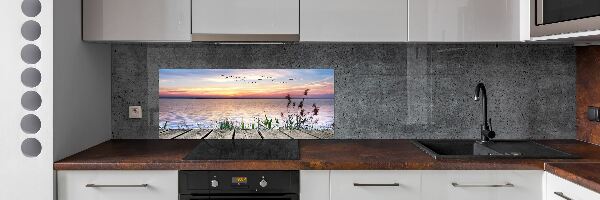 Crédence de cuisine en verre Lac à l'ouest