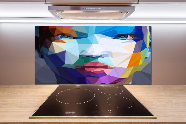 Crédence en verre Abstraction d'une femme