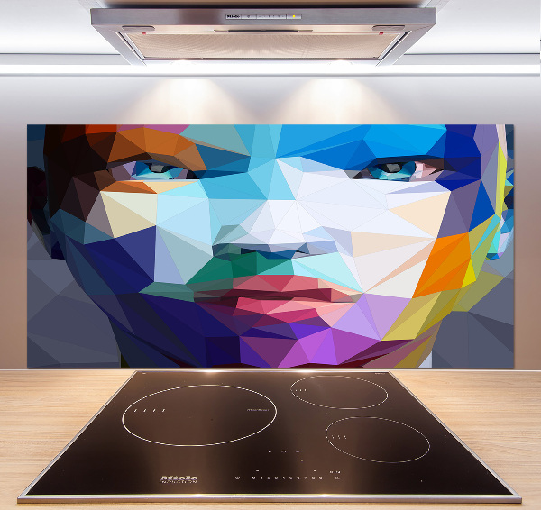 Crédence en verre Abstraction d'une femme