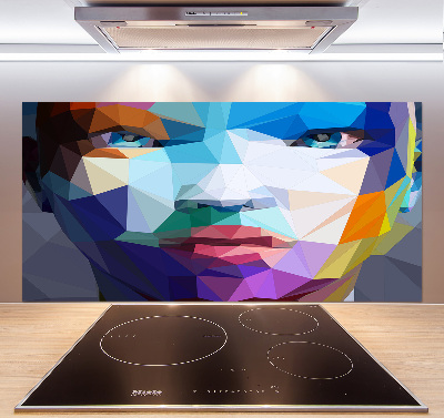 Crédence en verre Abstraction d'une femme