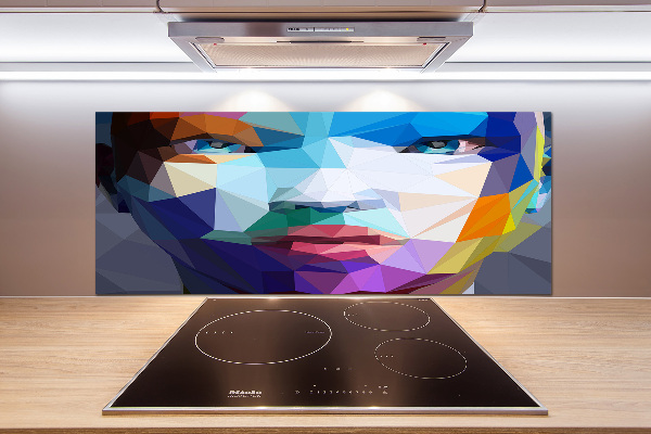 Crédence en verre Abstraction d'une femme