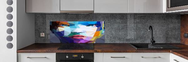 Crédence en verre Abstraction d'une femme