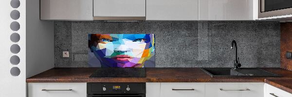 Crédence en verre Abstraction d'une femme