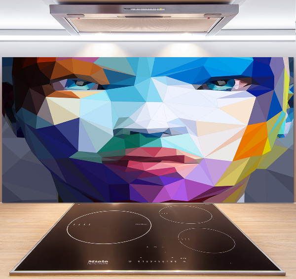 Crédence en verre Abstraction d'une femme