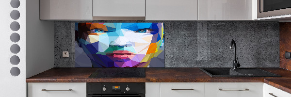 Crédence en verre Abstraction d'une femme
