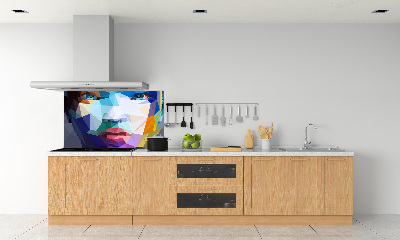 Crédence en verre Abstraction d'une femme
