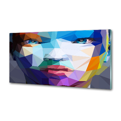 Crédence en verre Abstraction d'une femme