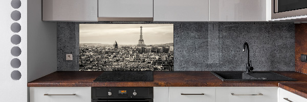 Crédence en verre avec motif Tour Eiffel Paris