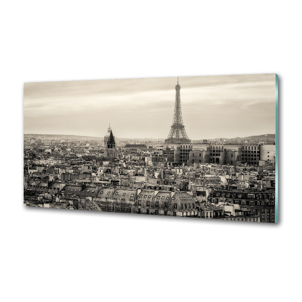 Crédence en verre avec motif Tour Eiffel Paris