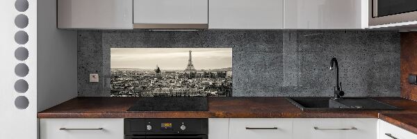 Crédence en verre avec motif Tour Eiffel Paris