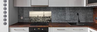 Crédence en verre avec motif Tour Eiffel Paris
