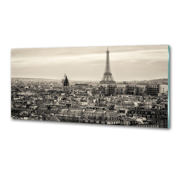 Crédence en verre avec motif Tour Eiffel Paris