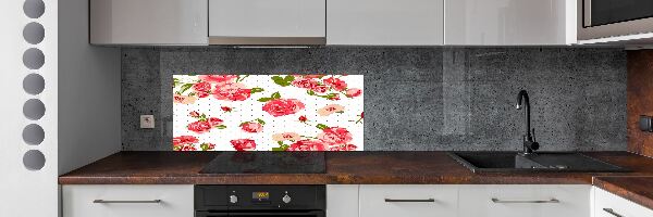Panneaux muraux cuisine Roses