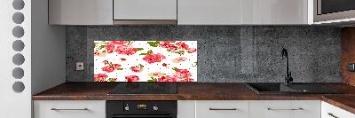 Panneaux muraux cuisine Roses
