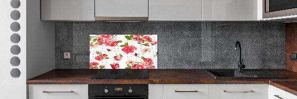 Panneaux muraux cuisine Roses
