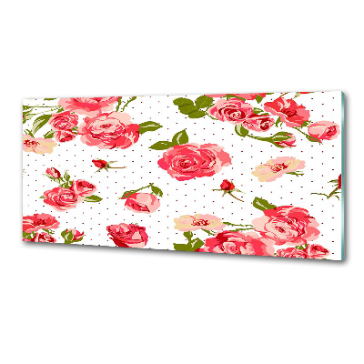 Panneaux muraux cuisine Roses