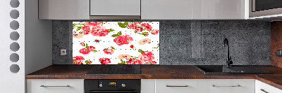 Panneaux muraux cuisine Roses