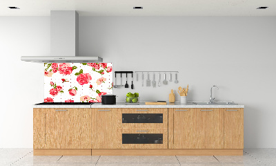 Panneaux muraux cuisine Roses