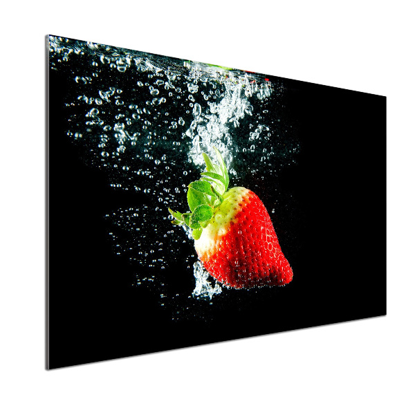 Crédence de cuisine Fraise sous l'eau