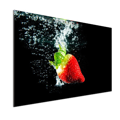 Crédence de cuisine Fraise sous l'eau
