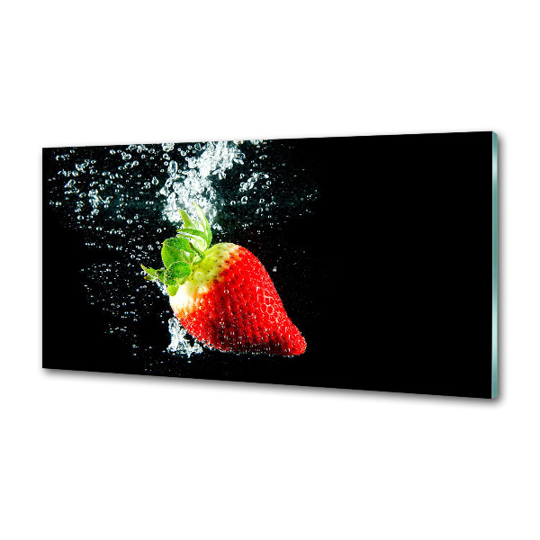 Crédence de cuisine Fraise sous l'eau