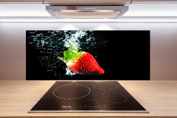 Crédence de cuisine Fraise sous l'eau