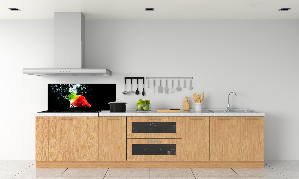 Crédence de cuisine Fraise sous l'eau