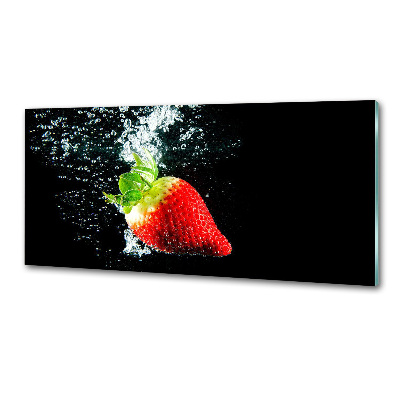 Crédence de cuisine Fraise sous l'eau