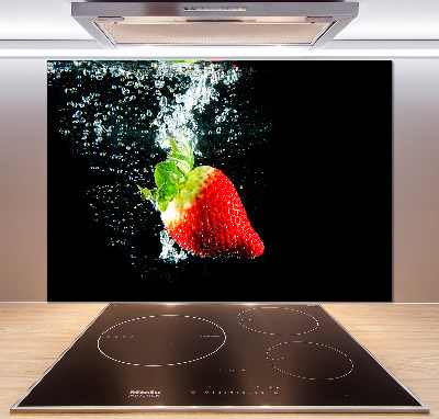 Crédence de cuisine Fraise sous l'eau