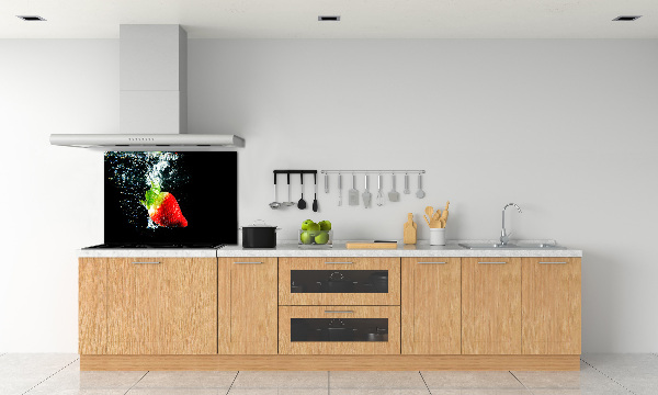 Crédence de cuisine Fraise sous l'eau