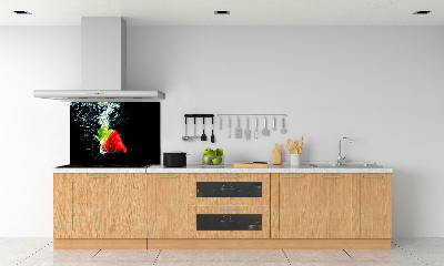 Crédence de cuisine Fraise sous l'eau