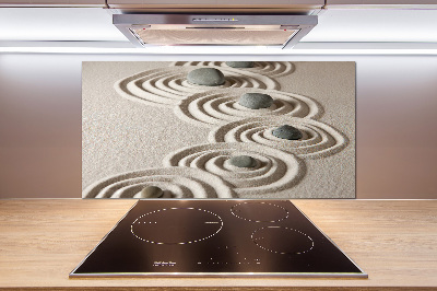 Panneau crédence cuisine Pierres sable zen