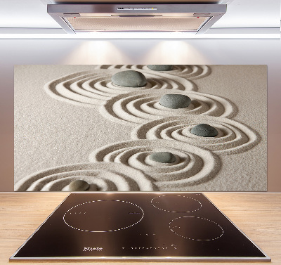 Panneau crédence cuisine Pierres sable zen